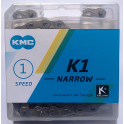 Łańcuch KMC K1 Narrow Silver 100l box