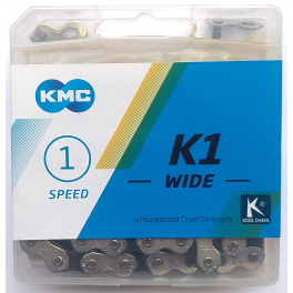 Łańcuch KMC K1 Wide Silver/Black 110l box