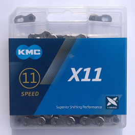 Łańcuch KMC X11 Silver/Black 118l box