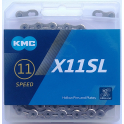 Łańcuch KMC X11SL Silver 118l box
