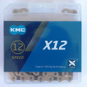 Łańcuch KMC X12 silver/black 126l box