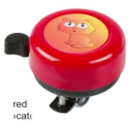 Dzwonek dziecięcy M-Wave Trill-Mix "Cat" czerwony stalowy