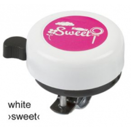 Dzwonek dziecięcy M-Wave Trill-Mix "Sweet" biały stalowy