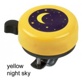 Dzwonek dziecięcy M-Wave Trill-Mix "Night Sky" żółty stalowy