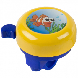 Dzwonek dziecięcy M-Wave Bella 3D "Fish" żółty