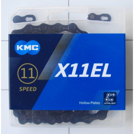 Łańcuch KMC X11EL BlackTech 118l box