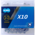 Łańcuch KMC X10 Gray 114l box